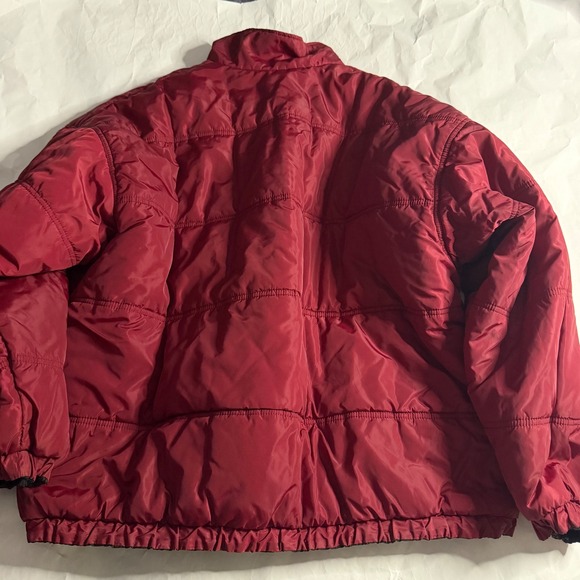 Nike Reversible Jacket Swoosh VTG Y2K Mens XL Red Black Puffer Coat Oversize - Picture 6 of 10